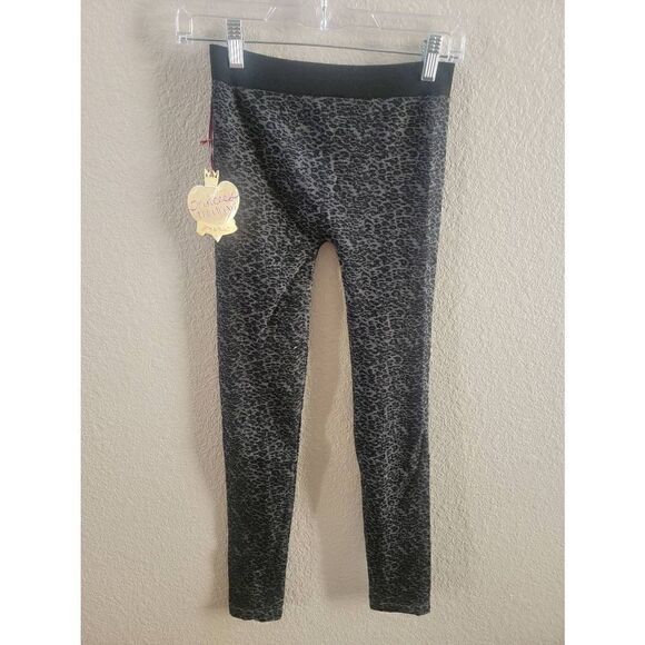 Vera Wang Princess Women's Black Gray Animal Print Pull-On Leggings Medium NWT - Picture 3 of 4